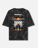 Red Bull RB20 Formula 1 Racing Acid Wash Oversized T Shirt F1 Motorsport Graphic Streetwear Tee