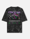 Kawasaki ZX10R Trick Star Acid Wash Oversized T Shirt Superbike Racing Graphic Streetwear Tee