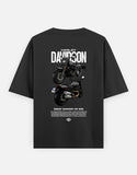Harley Davidson Fat Bob Graphic Oversized T Shirt Premium Cruiser Biker Streetwear Cotton Tee