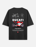 Ducati Panigale Mission Winnow Graphic Oversized T Shirt Premium Superbike Streetwear Cotton Rider Tee