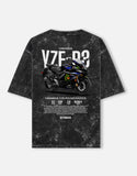 Yamaha YZF R3 Monster Energy Acid Wash Oversized T Shirt MotoGP Racing Sportbike Graphic Streetwear Tee