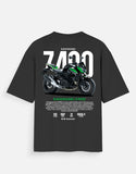 Kawasaki Z400 Graphic Oversized T Shirt Premium Naked Bike Streetwear Cotton Rider Tee