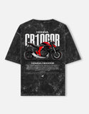 Honda CB1000R Neo Sports Cafe Motorcycle Acid Wash Oversized T Shirt Streetfighter Bike Graphic Streetwear Tee