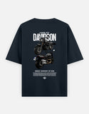 Harley Davidson Fat Bob Graphic Oversized T Shirt Premium Cruiser Biker Streetwear Cotton Tee