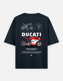 Ducati Panigale Mission Winnow Graphic Oversized T Shirt Premium Superbike Streetwear Cotton Rider Tee
