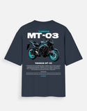 Yamaha MT 03 Oversized T Shirt Premium Naked Bike Graphic Streetwear Cotton Rider Tee