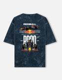 Red Bull RB20 Formula 1 Racing Acid Wash Oversized T Shirt F1 Motorsport Graphic Streetwear Tee