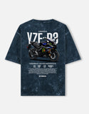 Yamaha YZF R3 Monster Energy Acid Wash Oversized T Shirt MotoGP Racing Sportbike Graphic Streetwear Tee