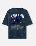 Yamaha R3 Acid Wash Oversized T Shirt Sportbike Graphic Streetwear Motorcycle Rider Tee