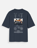 KTM 250 EXC Graphic Oversized T Shirt Premium Dirt Bike Motocross Streetwear Cotton Rider Tee