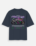 Kawasaki Ninja ZX10R Trickstar Graphic Oversized T Shirt Premium Racing Streetwear Cotton Rider Tee