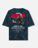 Honda CB500X Adventure Touring Motorcycle Acid Wash Oversized T Shirt Adventure Bike Graphic Streetwear Tee