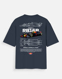 Red Bull RB16B Formula Racing Oversized T Shirt Motorsport Streetwear Graphic Tee
