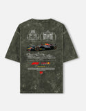 Checo Perez Red Bull Racing RB20 Acid Wash Oversized T Shirt Formula 1 Motorsport Graphic Tee