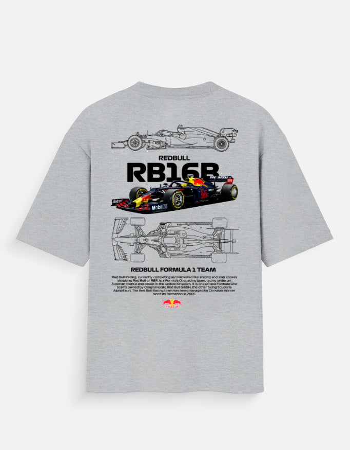 Red Bull RB16B Formula Racing Oversized T Shirt Motorsport Streetwear Graphic Tee