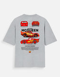 Lightning McQueen Oversized T Shirt Cars Movie Racing Graphic Cartoon Streetwear Tee