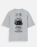 Yamaha YZF R1 Black Oversized T Shirt Superbike Graphic Streetwear Racing Motorcycle Tee