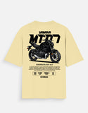 Yamaha MT 07 Oversized T Shirt Premium Naked Bike Graphic Streetwear Rider Cotton Tee