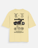 Harley Davidson Softail FXDR Blueprint Graphic Oversized T Shirt Premium Cruiser Biker Streetwear Cotton Tee