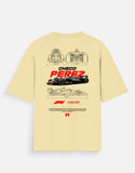 Checo Perez Formula 1 Oversized T Shirt Red Bull Racing F1 Motorsport Streetwear Graphic Tee