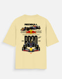 Red Bull RB20 Formula Racing Oversized T Shirt Motorsport Streetwear Graphic Tee
