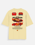 Lightning McQueen Oversized T Shirt Cars Movie Racing Graphic Cartoon Streetwear Tee