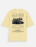 Toyota Supra A90 Oversized T Shirt JDM Streetwear Sports Car Graphic Tee