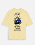 Yamaha YZF R1 Oversized T Shirt Superbike Graphic Streetwear Racing Motorcycle Tee