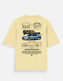 Fast Furious Nissan Skyline GTR R34 Oversized T Shirt JDM Racing Streetwear Graphic Tee