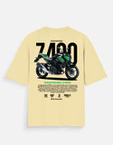 Kawasaki Z400 Graphic Oversized T Shirt Premium Naked Bike Streetwear Cotton Rider Tee