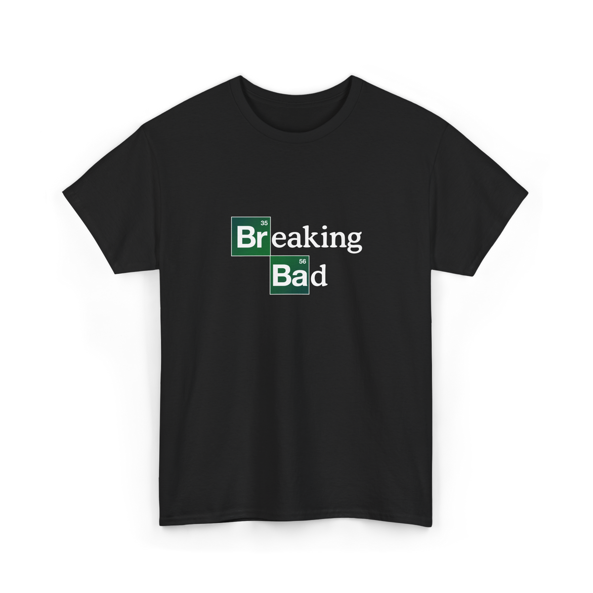 Breaking Bad Style Chemistry Graphic T Shirt Black Minimal Periodic Table Typography 35 Br 56 Ba Design Science Streetwear Unisex Cotton Tee