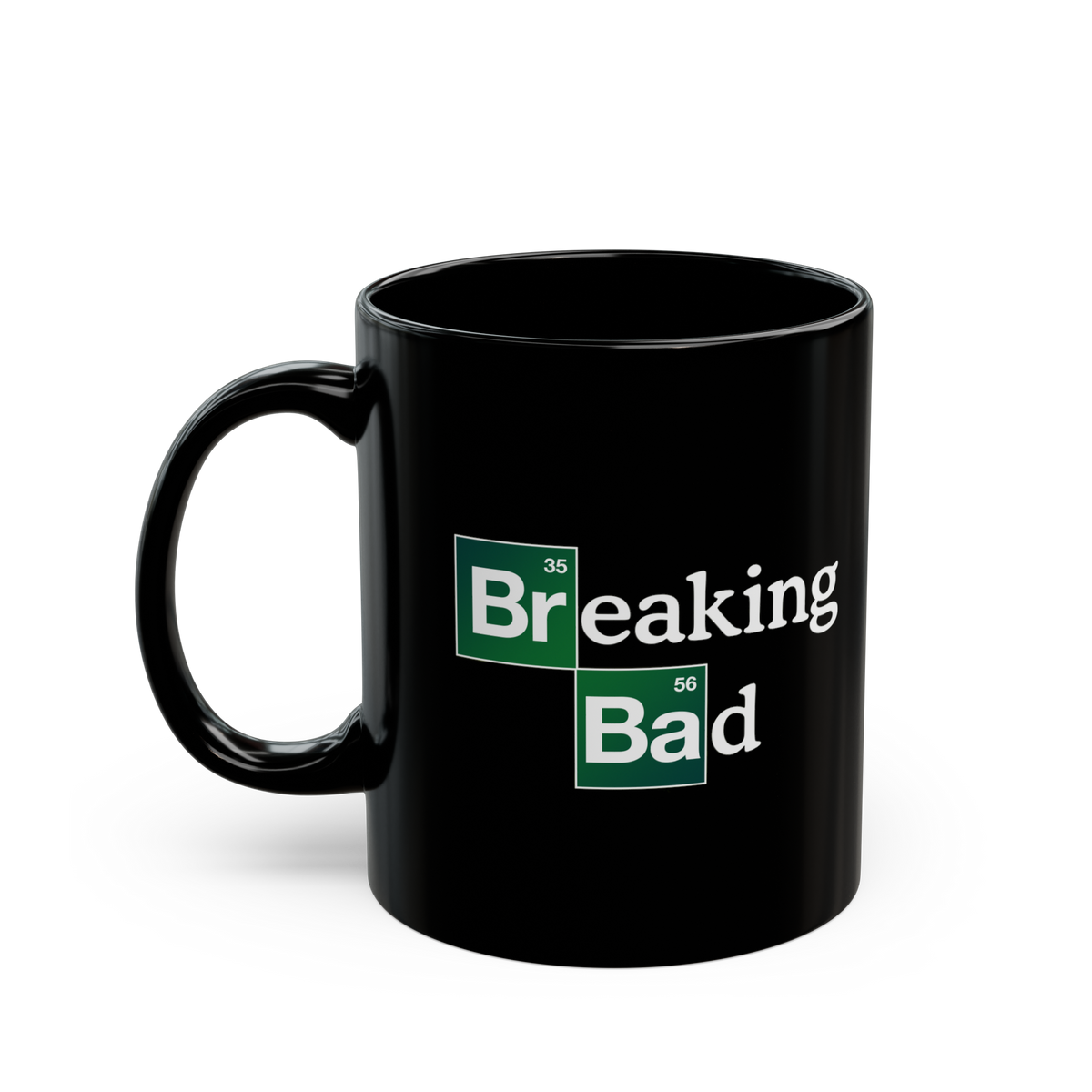 Breaking Bad Coffee Mug Heisenberg Logo Typography Ceramic Mug Black White Premium Printed Cup Gift for Fans