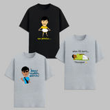 Vadivelu Comedy T Shirt Combo Pack Tamil Funny Graphic Tees Meme Dialogue Streetwear Cotton Unisex India