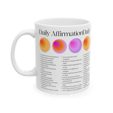 Daily Affirmation Coffee Mug Positive Quotes Mindset Manifestation Self Love Motivation Inspirational Typography Aesthetic Ceramic Mug