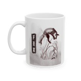 Fox Wildlife Coffee Mug Minimalist Animal Art Ceramic Mug Forest Aesthetic Nature Lover Gift Rustic Ink Wash Style Coffee Cup