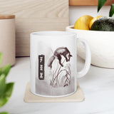 Fox Wildlife Coffee Mug Minimalist Animal Art Ceramic Mug Forest Aesthetic Nature Lover Gift Rustic Ink Wash Style Coffee Cup