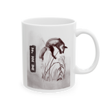 Fox Wildlife Coffee Mug Minimalist Animal Art Ceramic Mug Forest Aesthetic Nature Lover Gift Rustic Ink Wash Style Coffee Cup