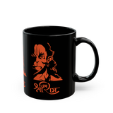 Hanuman Coffee Mug Jai Shree Ram Devotional Hindu God Graphic Mug Spiritual Bhakti Design Black Ceramic Mug Religious Gift Motivation Strength Mug