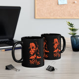 Hanuman Coffee Mug Jai Shree Ram Devotional Hindu God Graphic Mug Spiritual Bhakti Design Black Ceramic Mug Religious Gift Motivation Strength Mug