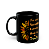 Hooponopono Prayer Coffee Mug I Am Sorry Forgive Me I Love You Thank You Spiritual Healing Quote Mug Mindfulness Meditation Gift Ceramic Mug