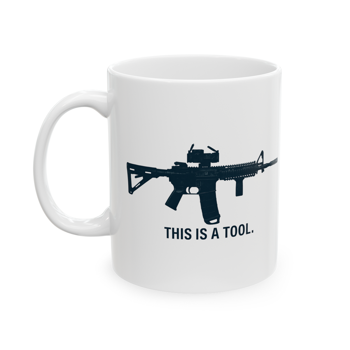 I Am The Weapon Coffee Mug Tactical Typography Quote Design Bold Statement Black Ceramic Mug Motivation Strength Mindset Mug