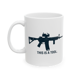 I Am The Weapon Coffee Mug Tactical Typography Quote Design Bold Statement Black Ceramic Mug Motivation Strength Mindset Mug