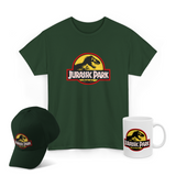 Jurassic Park Dinosaur Graphic T Shirt Combo Pack Vintage Retro Movie Style Premium Cotton Unisex Streetwear
