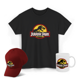 Jurassic Park Dinosaur Graphic T Shirt Combo Pack Vintage Retro Movie Style Premium Cotton Unisex Streetwear