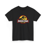 Jurassic Park T Shirt Classic T Rex Logo Graphic Tee Black Retro Dinosaur Movie Shirt Vintage Jurassic Park Logo Unisex Cotton Tee