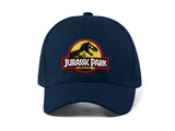 Jurassic Park Embroidery Baseball Cap Dinosaur Logo Black Adjustable Cotton Dad Hat Streetwear Unisex Movie Fan Cap