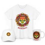 Kathakali Art Graphic T Shirt Combo Pack Traditional Cultural Dance Face Print Premium Cotton Unisex Streetwear