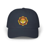 Kathakali Onam Festival Embroidered Baseball Cap Kerala Traditional Art Face Black Adjustable Cotton Hat Cultural Streetwear Unisex