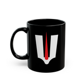 Namam Symbol Coffee Mug Minimal Spiritual Tilak Design Black Ceramic Mug Hindu Sacred Symbol Printed Cup Premium Gift