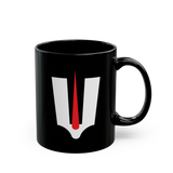 Namam Symbol Coffee Mug Minimal Spiritual Tilak Design Black Ceramic Mug Hindu Sacred Symbol Printed Cup Premium Gift